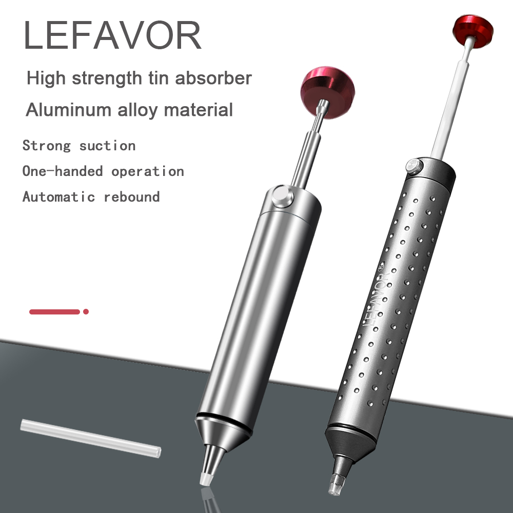 Desoldering Pump Solder - Lefavor alumínio poderosa bomba de dessoldagem