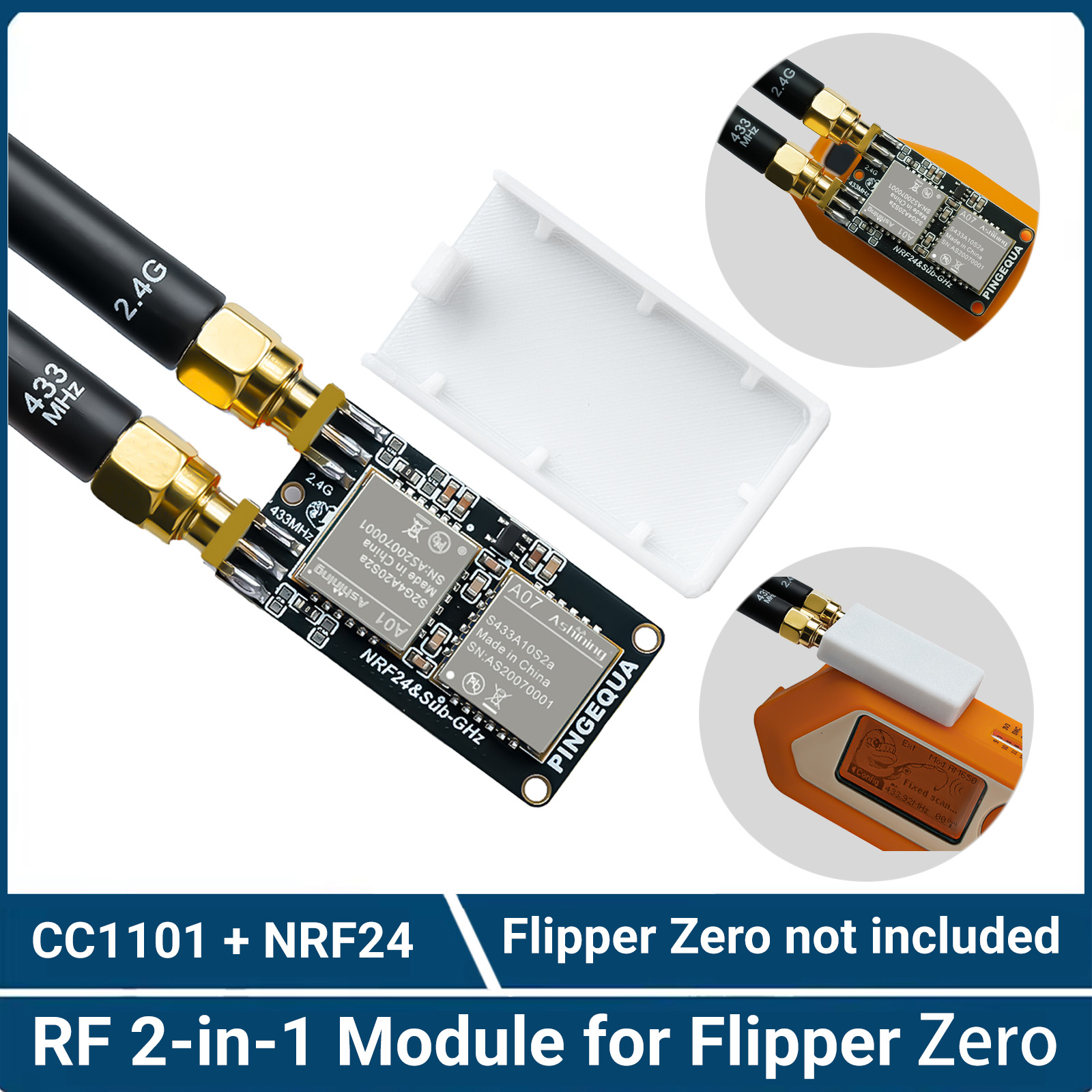 Rf 433Mhz Module - Placa de Desenvolvimento RF Flipper Zero,