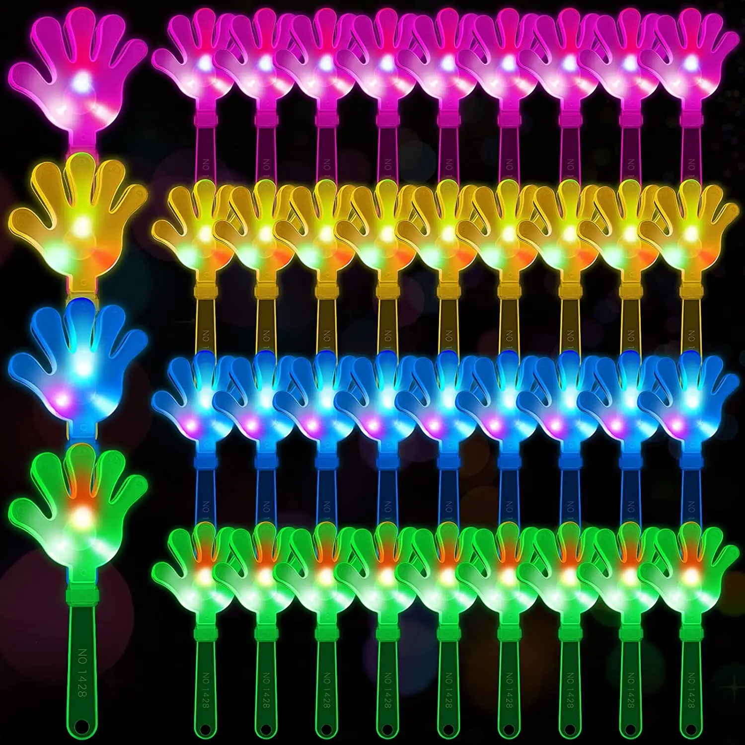 Diy Halloween Electronics - 12 pçs mão clappers iluminar led