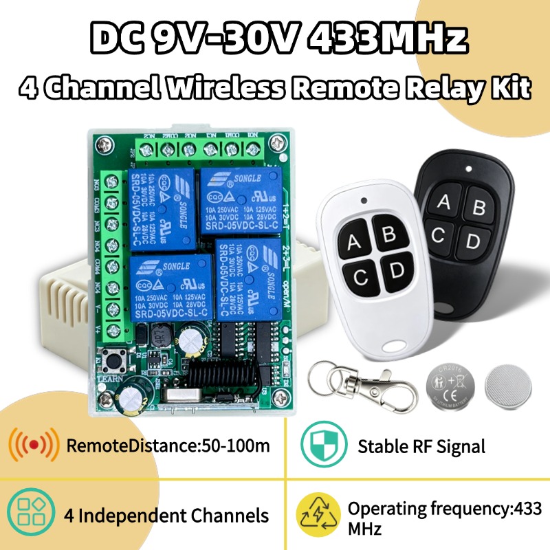 Rf 433Mhz Module - Controle Remoto Sem Fio Universal 433MHz