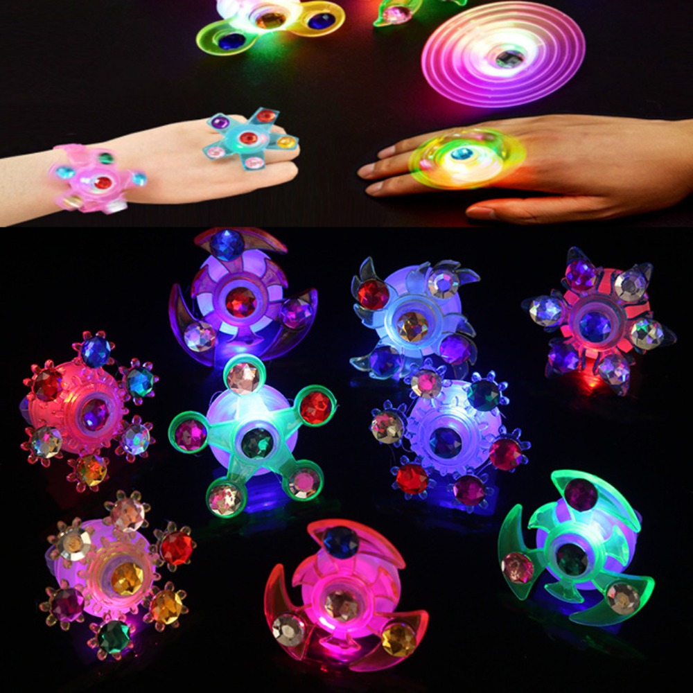 Diy Halloween Electronics - 10-30 pçs led anel luminoso girando