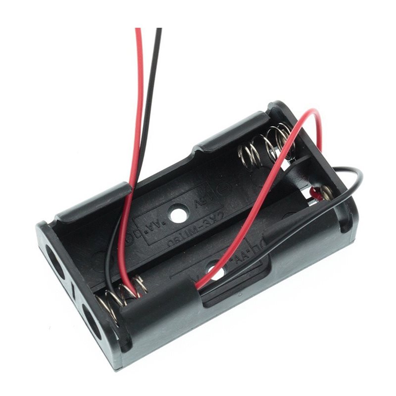Diy Electronics Storage - AAAEL-100Pcs Caixa para 2 Pilhas AA