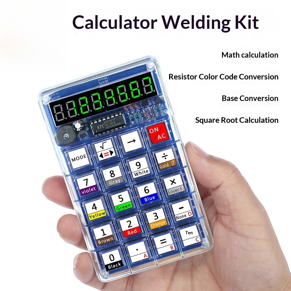 Homemade Diy Electronics - Kit de produção de calculadora, peças