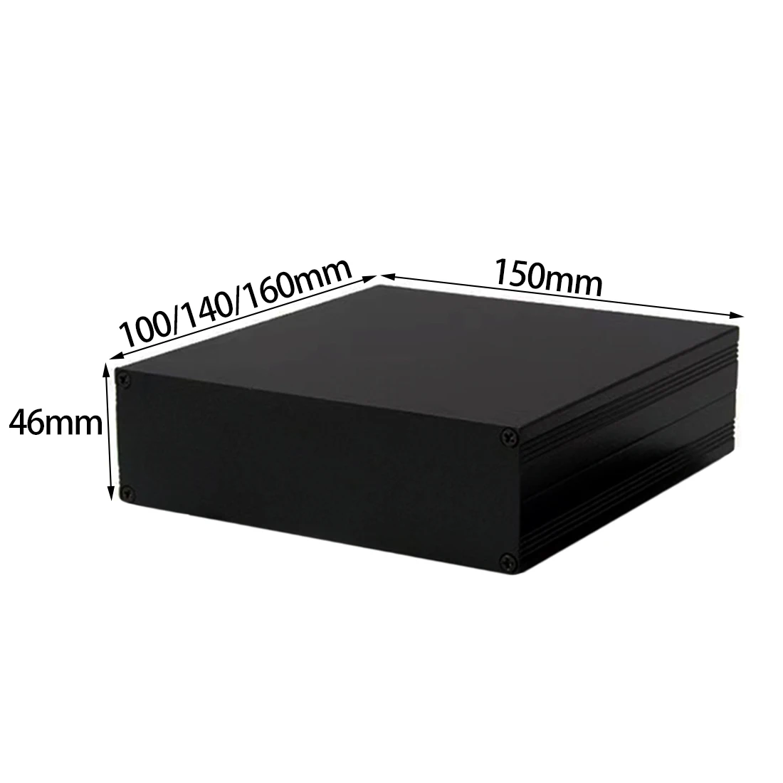 Diy Waterproof Electronics - Alumínio Split Box, gabinete impermeável, prata