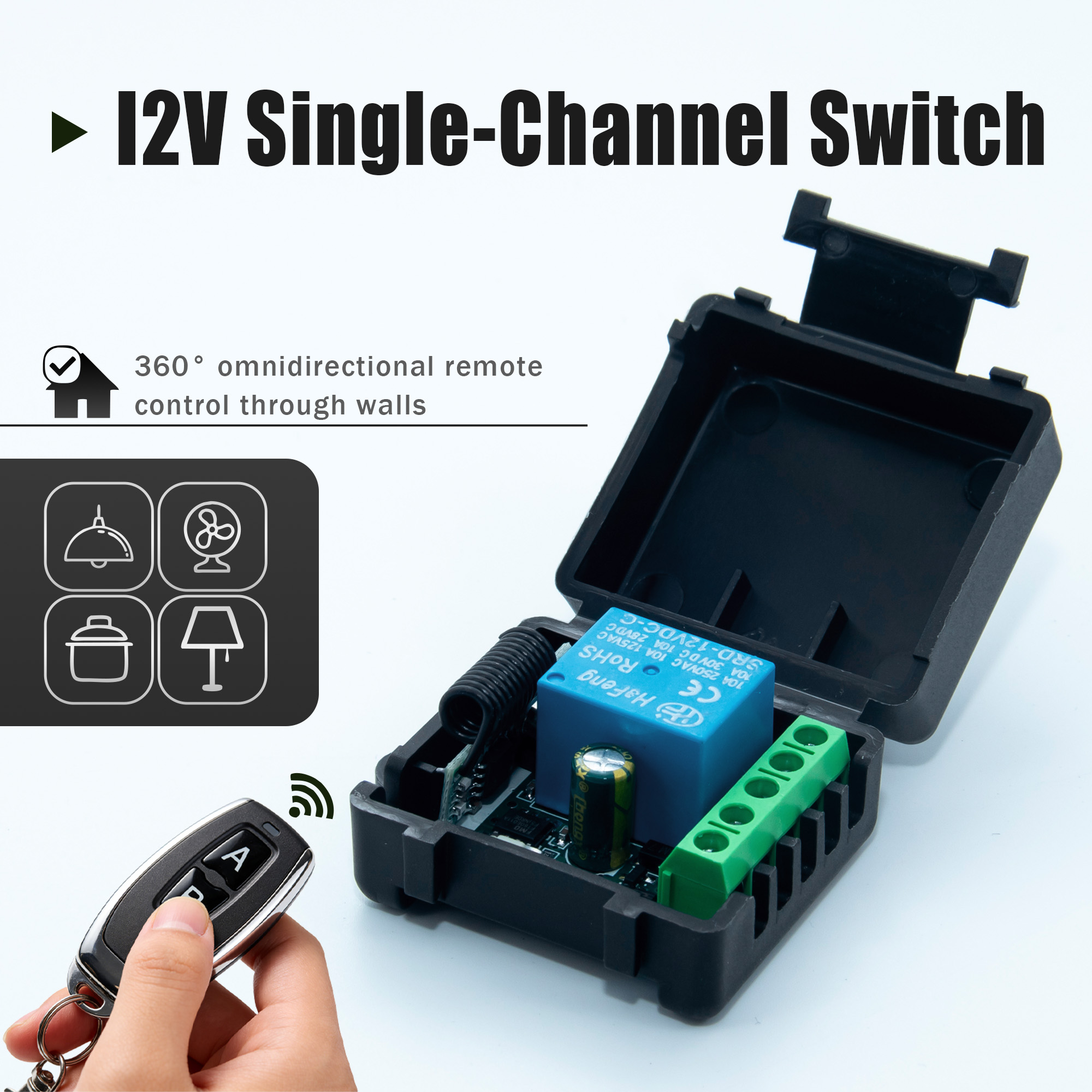 Módulo de Relé RF 1 Canal com  - Rf 433Mhz Module avaliação e preço