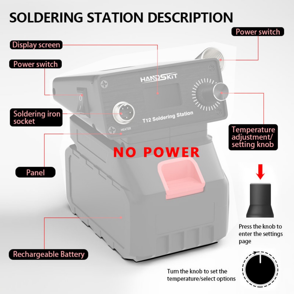 Estação de Solda Portátil Sem  - Diy Soldering Station No Electronics avaliação e preço