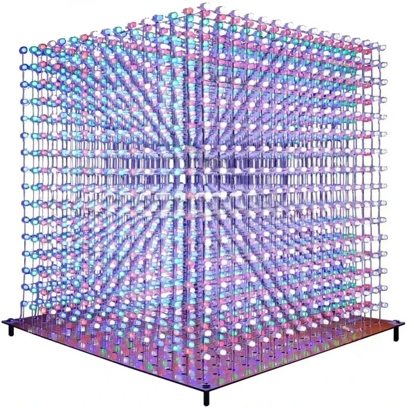 3 D16mini Light Cube Kit 16x16 - Diy For Electronics avaliação e preço