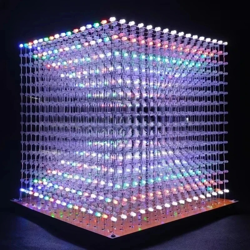 3 D16mini Light Cube Kit 16x16 - Diy For Electronics avaliação e preço