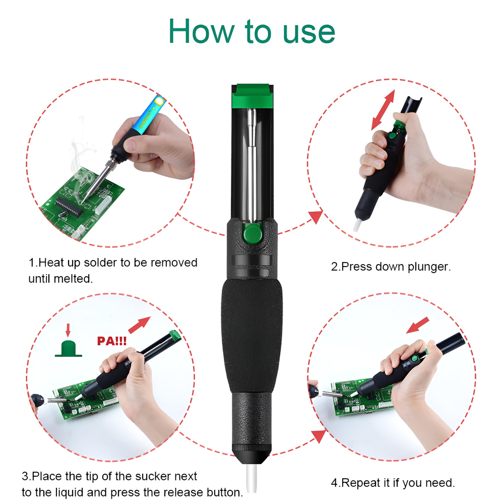 Bomba de dessoldagem de metal, - Desoldering Pump Solder avaliação e preço