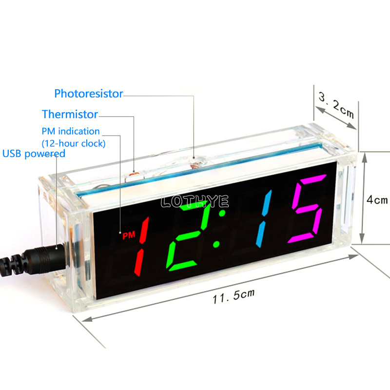 Tubo digital diy relógio kit t - Diy Electronics Youtube avaliação e preço