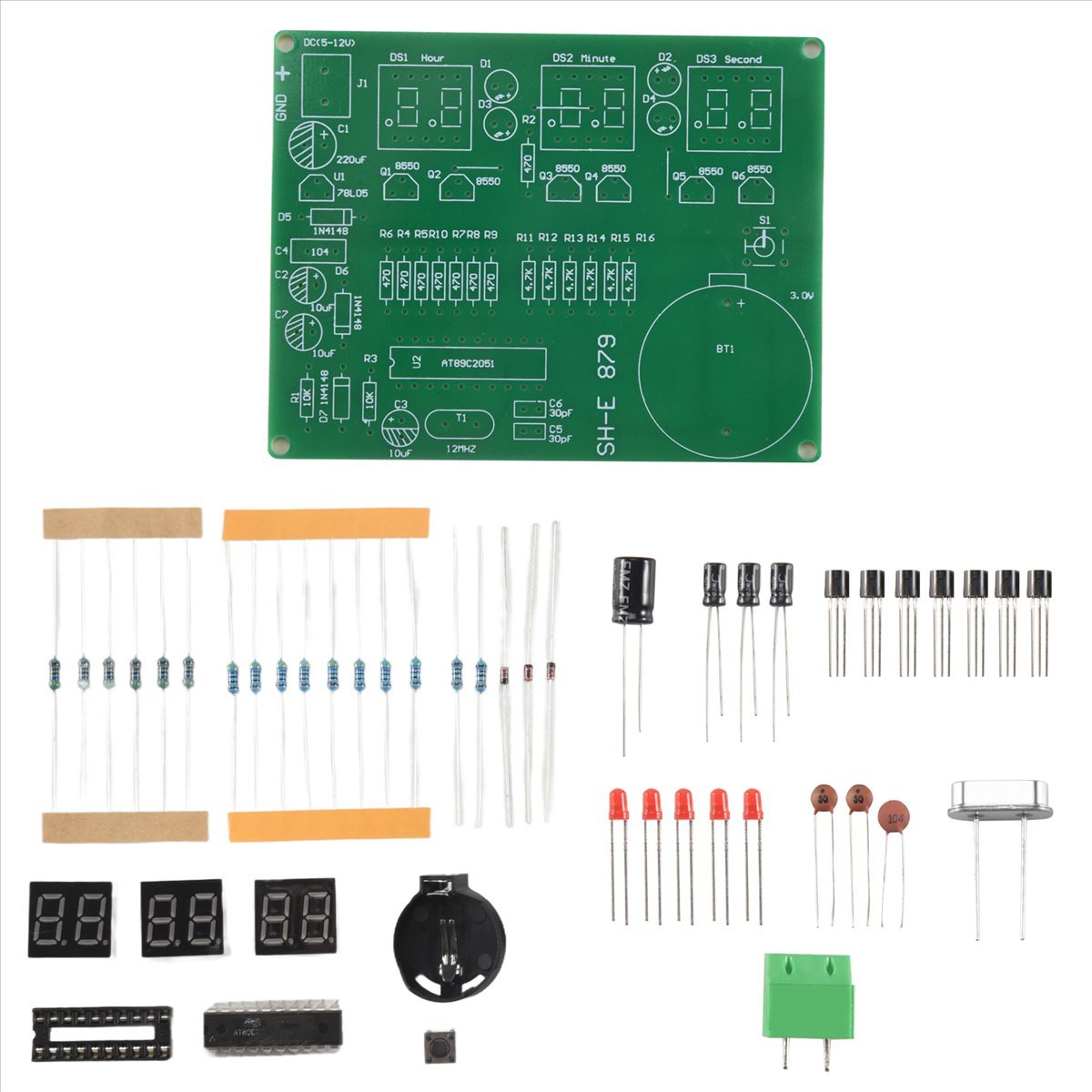 A003 AT89C2051 6 Display LED D - Diy Electronics Flux avaliação e preço