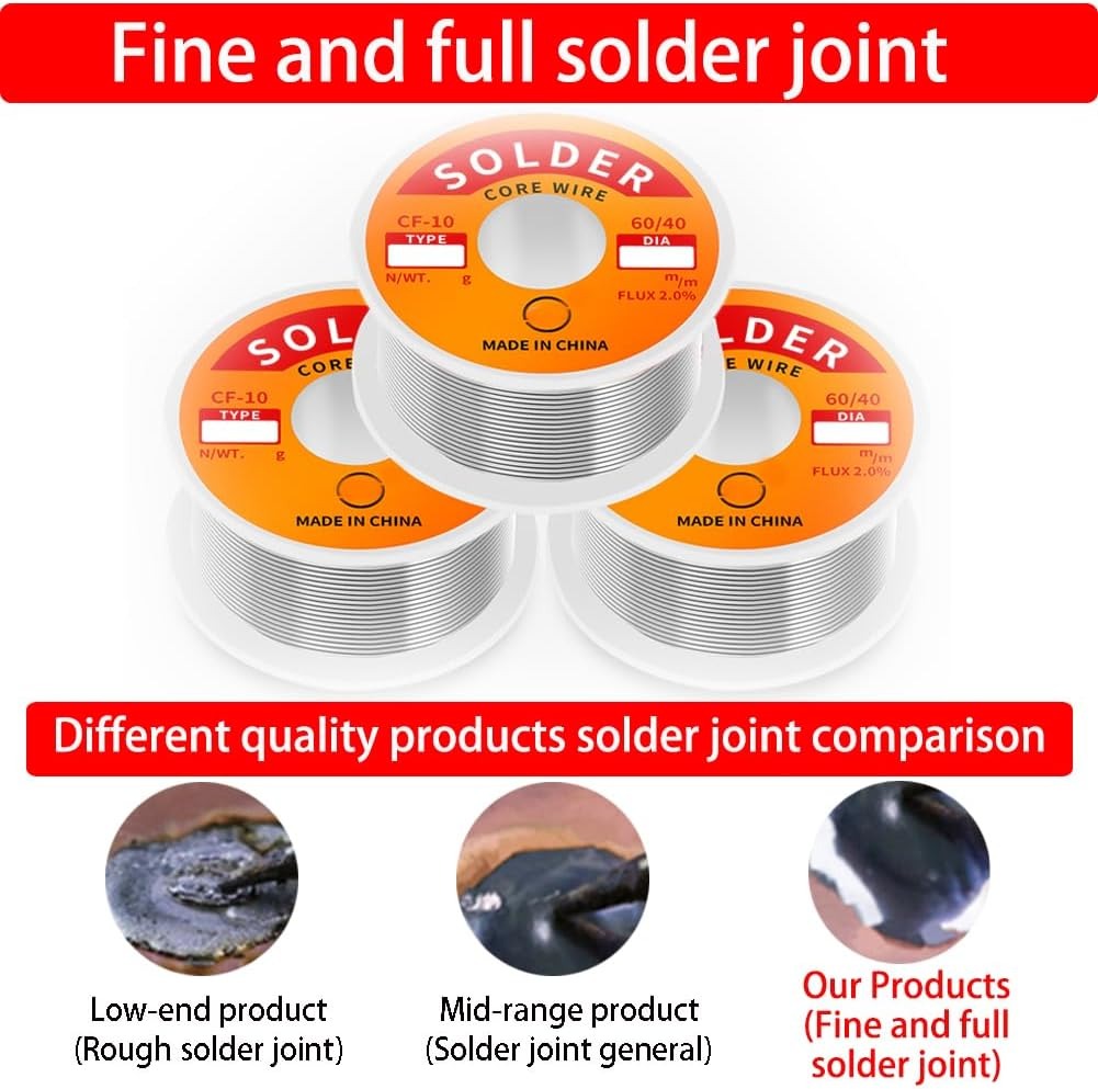 Tin Solder Wire with Rosin Cor - Diy Electronics Flux avaliação e preço