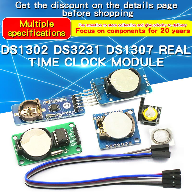 1 peça ds1302/ds1307/pcf8563/d - Rtc Module Ds3231 avaliação e preço