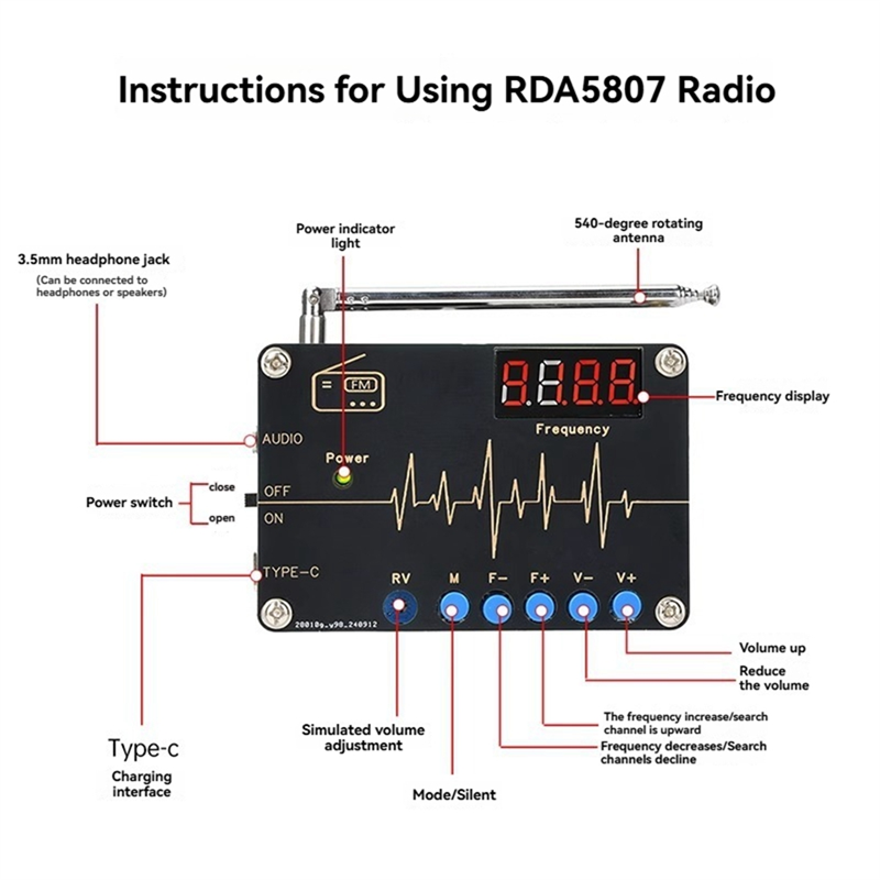 Kit diy de rádio fm A73E-RDA58 - Diy Electronics Youtube avaliação e preço