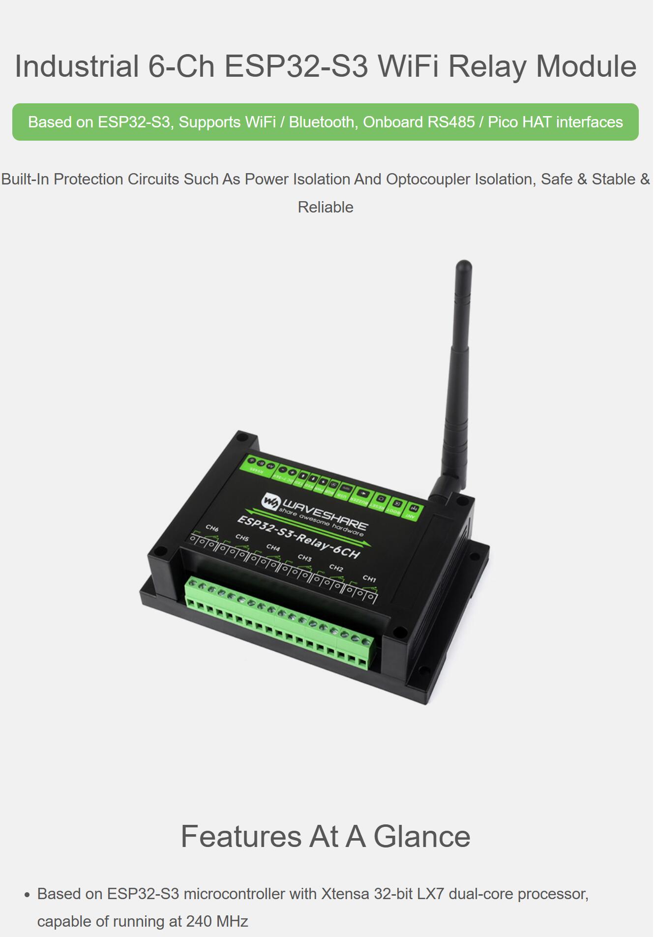 Módulo de Relé WiFi Industrial - Esp32 Wifi Bluetooth avaliação e preço