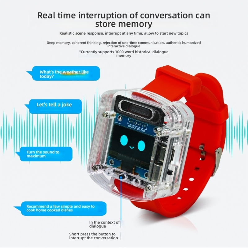relógio com controle voz AI re - Diy Wearable Electronics avaliação e preço