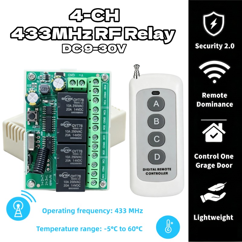 Módulo Receptor de Relé Univer - Rf 433Mhz Module avaliação e preço
