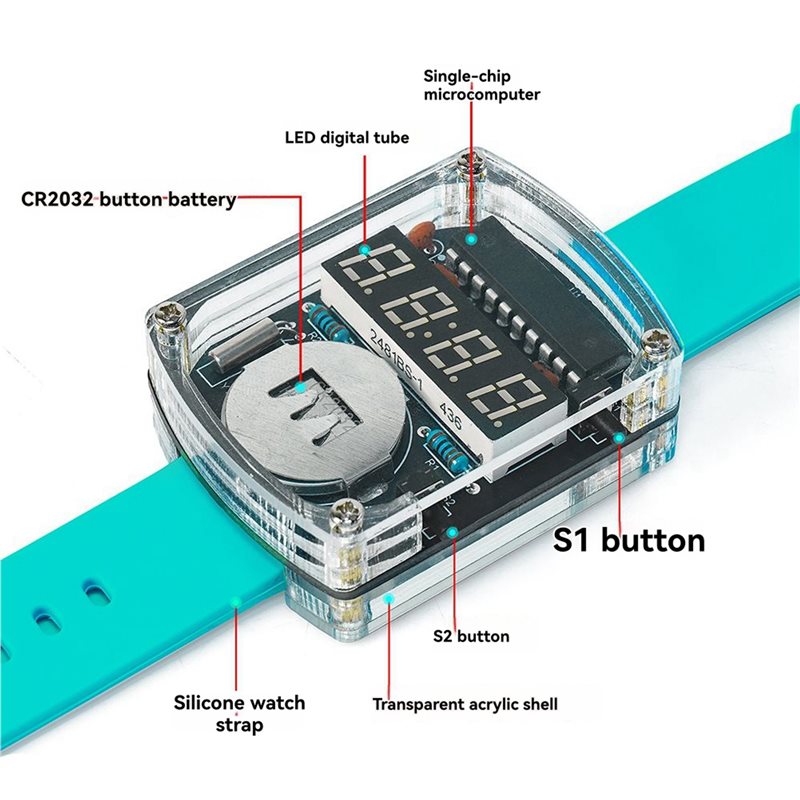 Kit Eletrônico DIY de Relógio  - Diy Electronics Youtube avaliação e preço